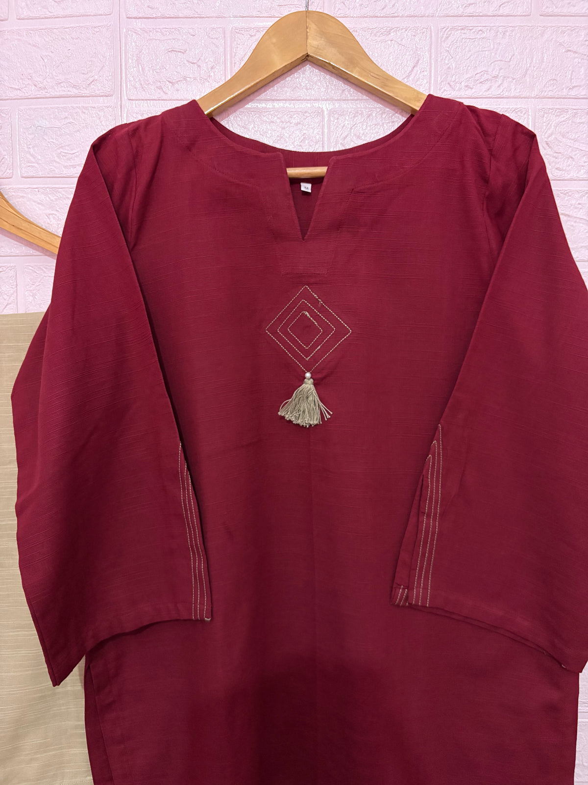 2pc Khaddar Solid Dress