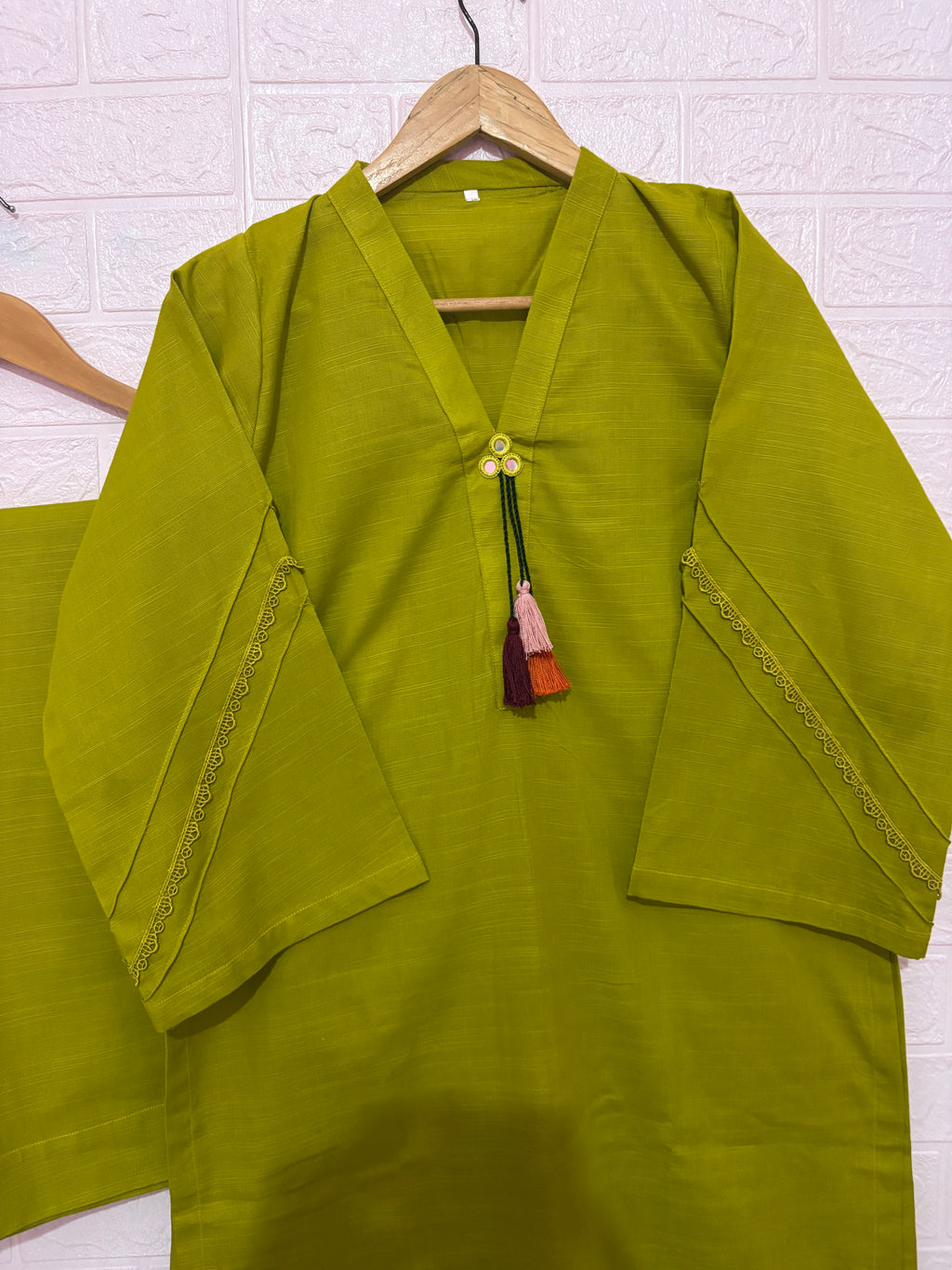 2pc Khaddar Solid Dress