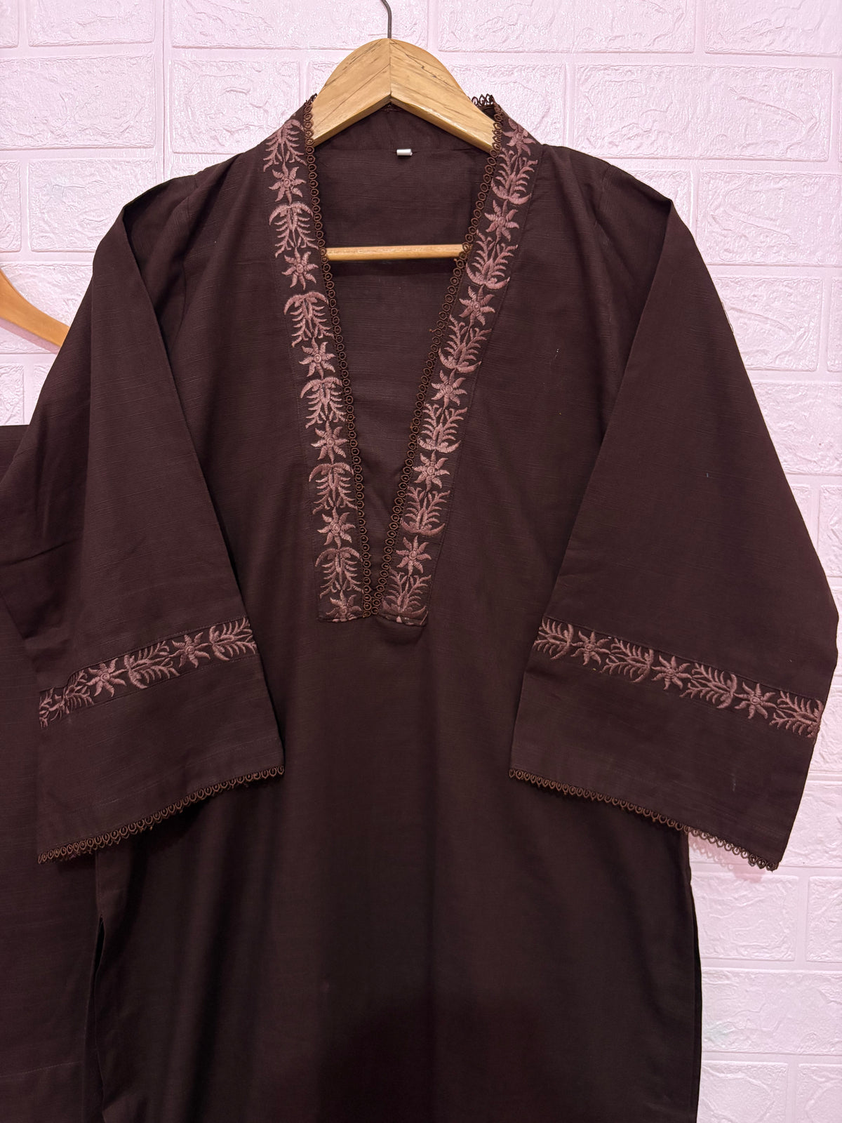 2pc Embroidered Khaddar Dress