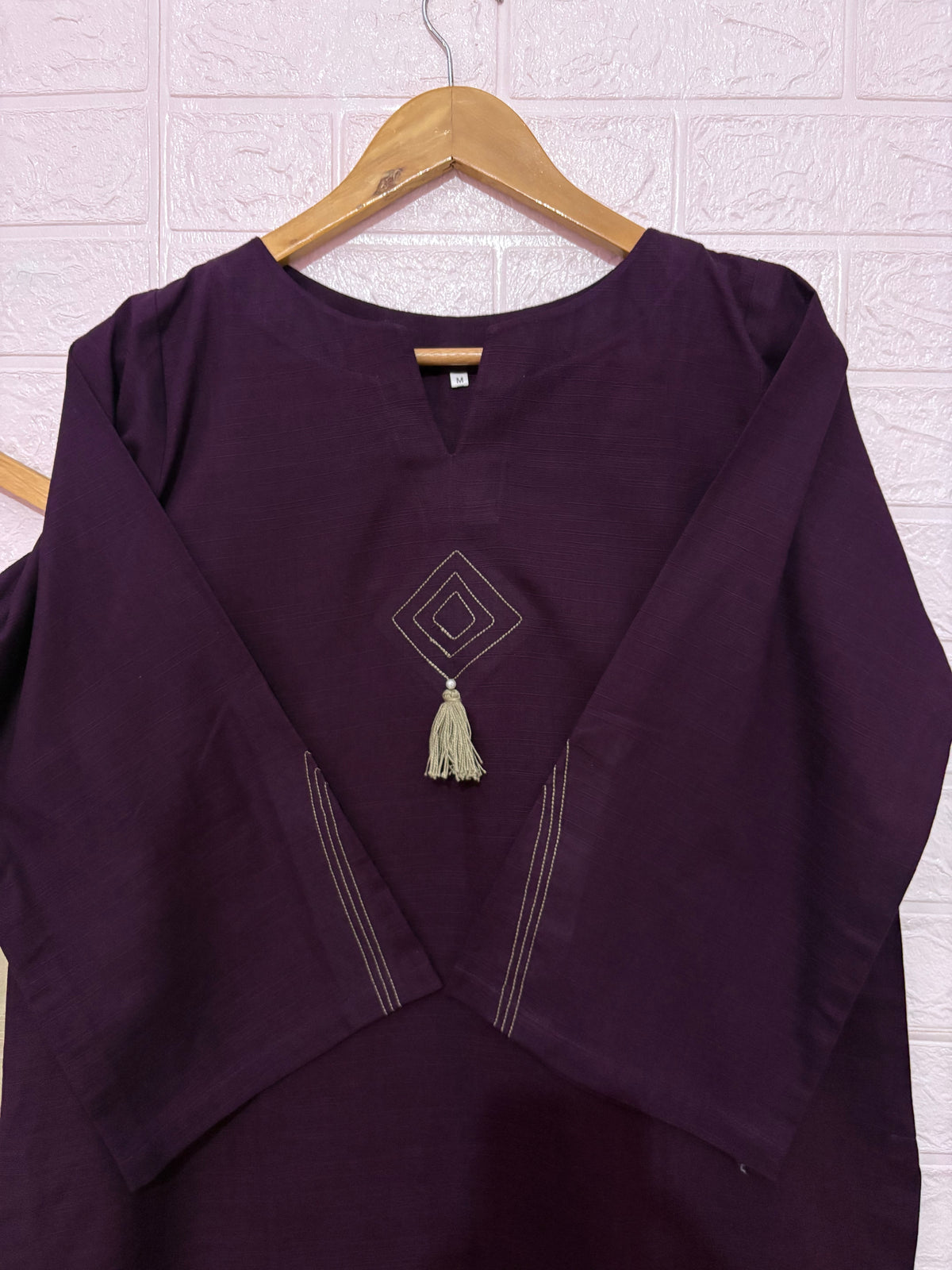 2pc Khaddar Solid dress