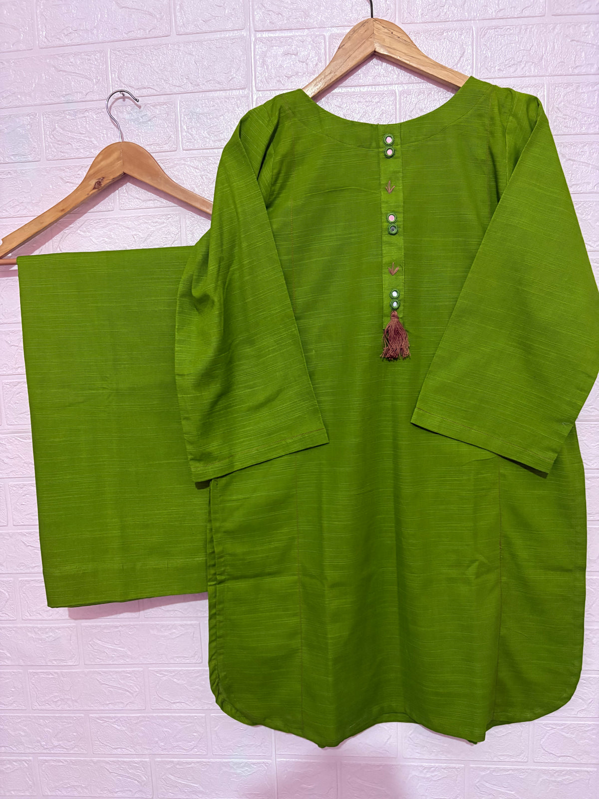2pc Khaddar Solid Dress