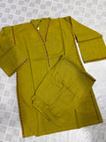 2-Piece Embroidered Khaddar Shirt + Trouser