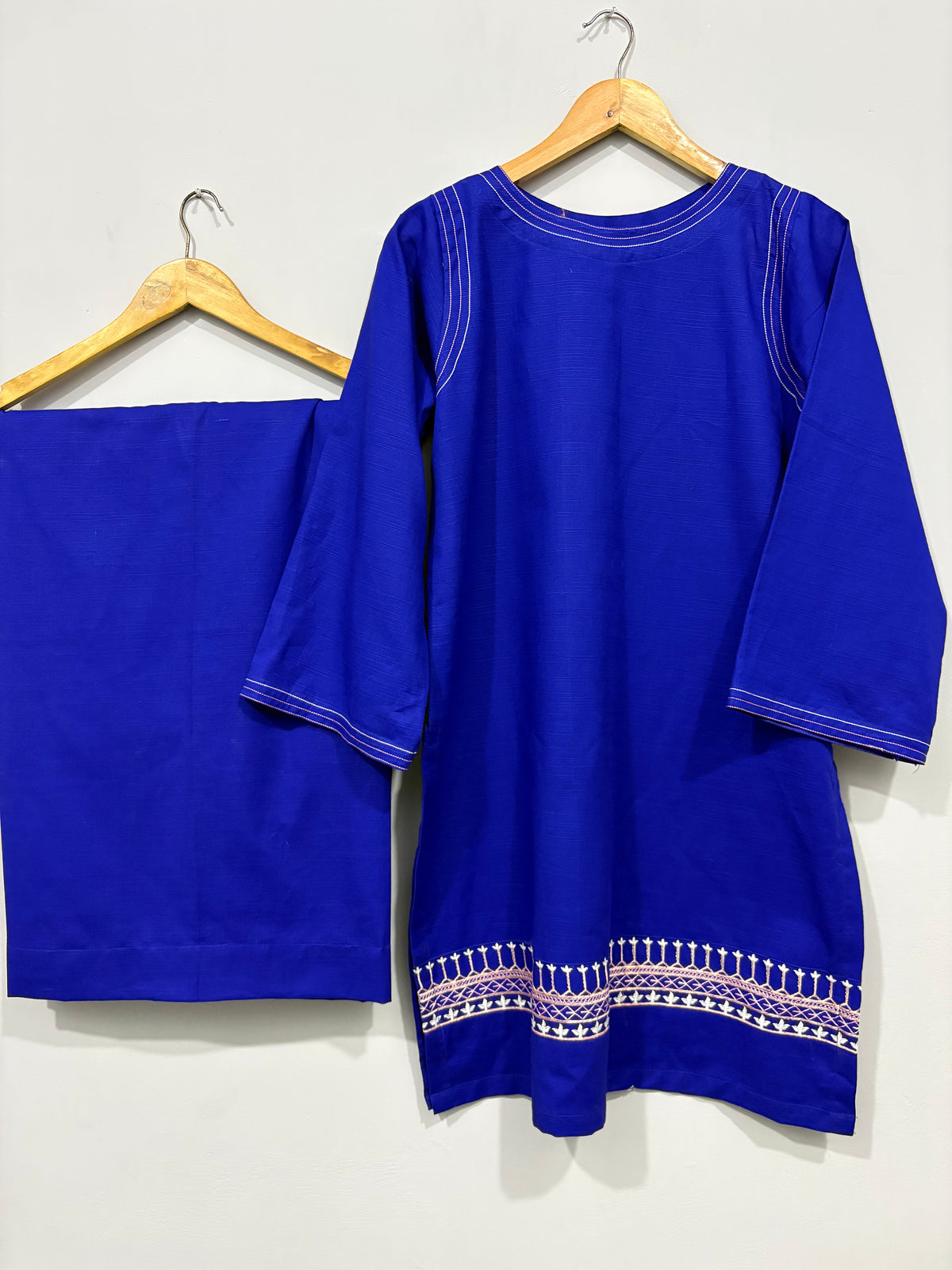 2-Piece Embroidered Khaddar Shirt + Trouser
