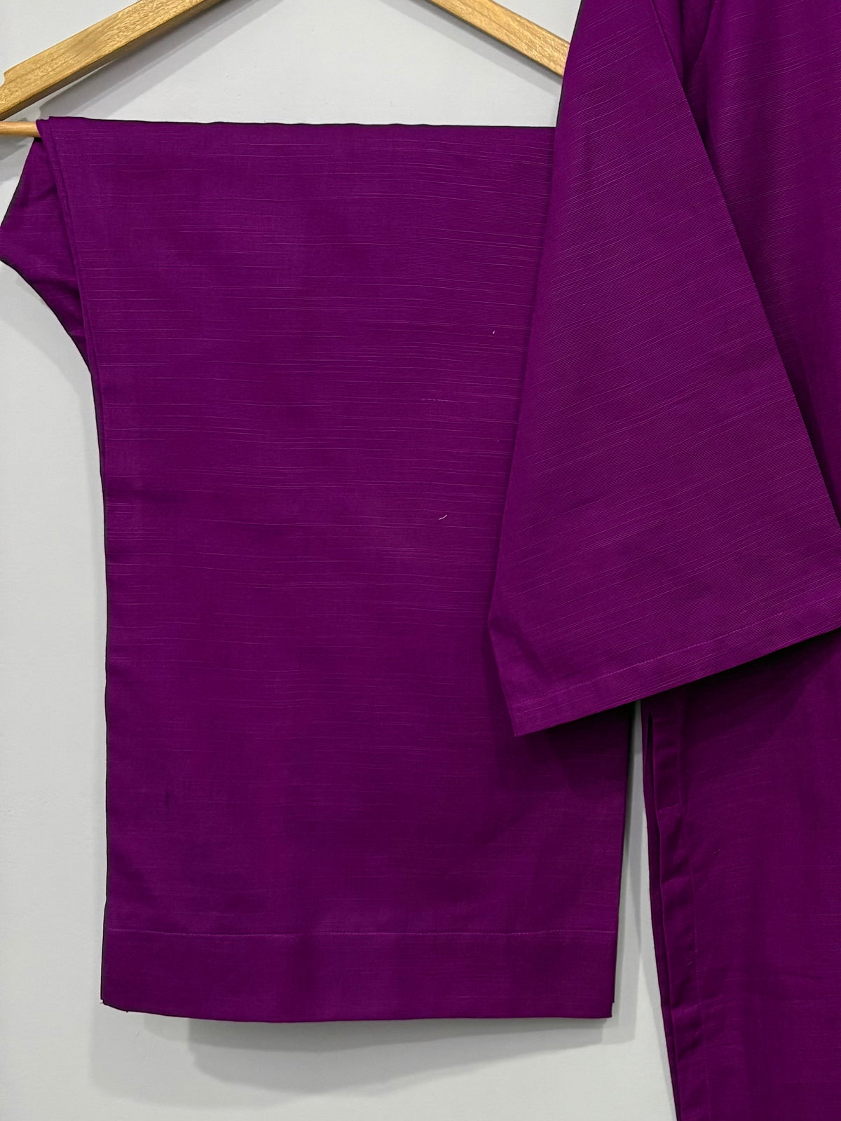 2-Piece Solid Khaddar Shirt + Trouser
