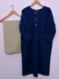 2pc khaddar Solid Dress