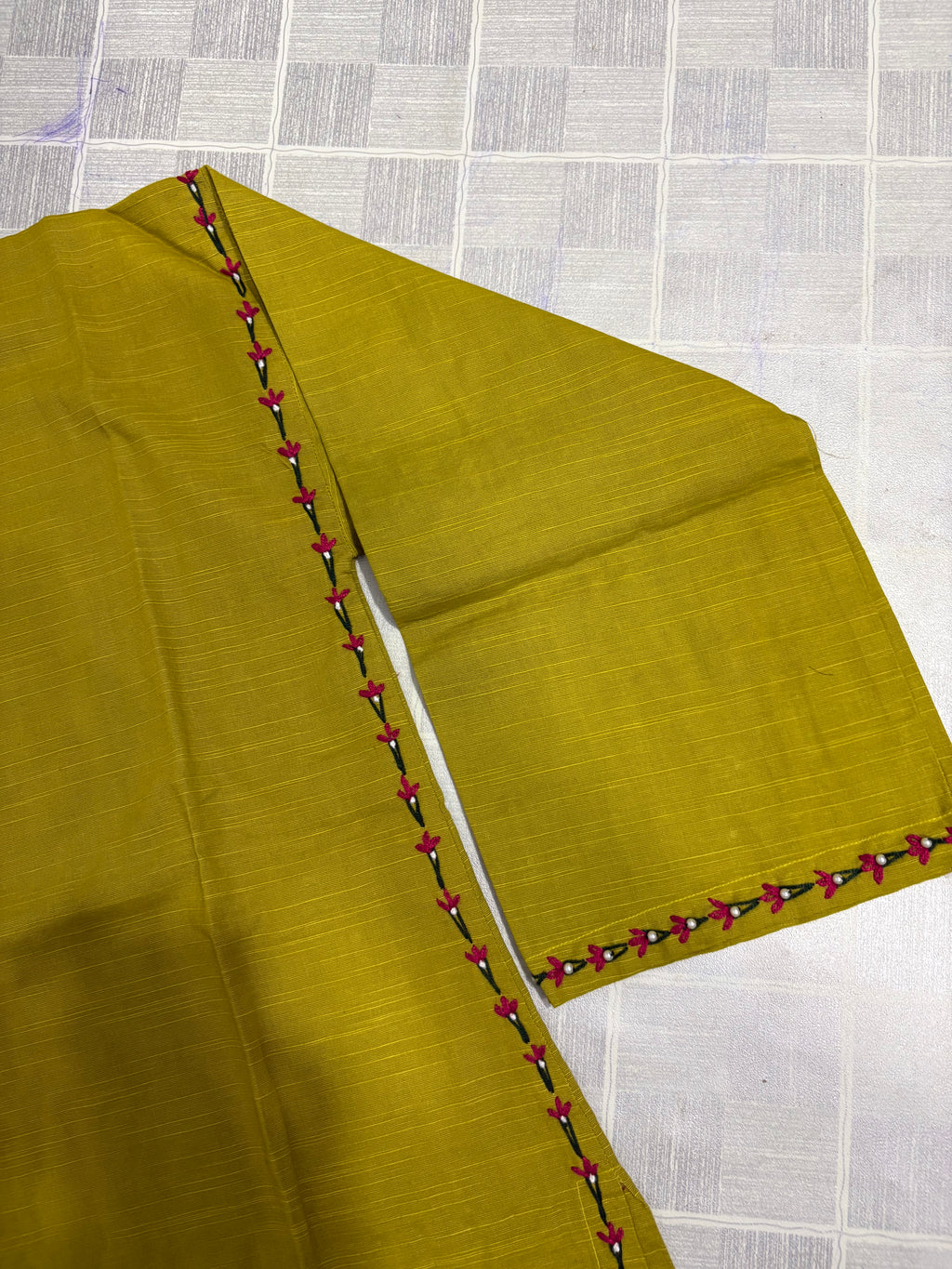 2-Piece Embroidered Khaddar Shirt + Trouser