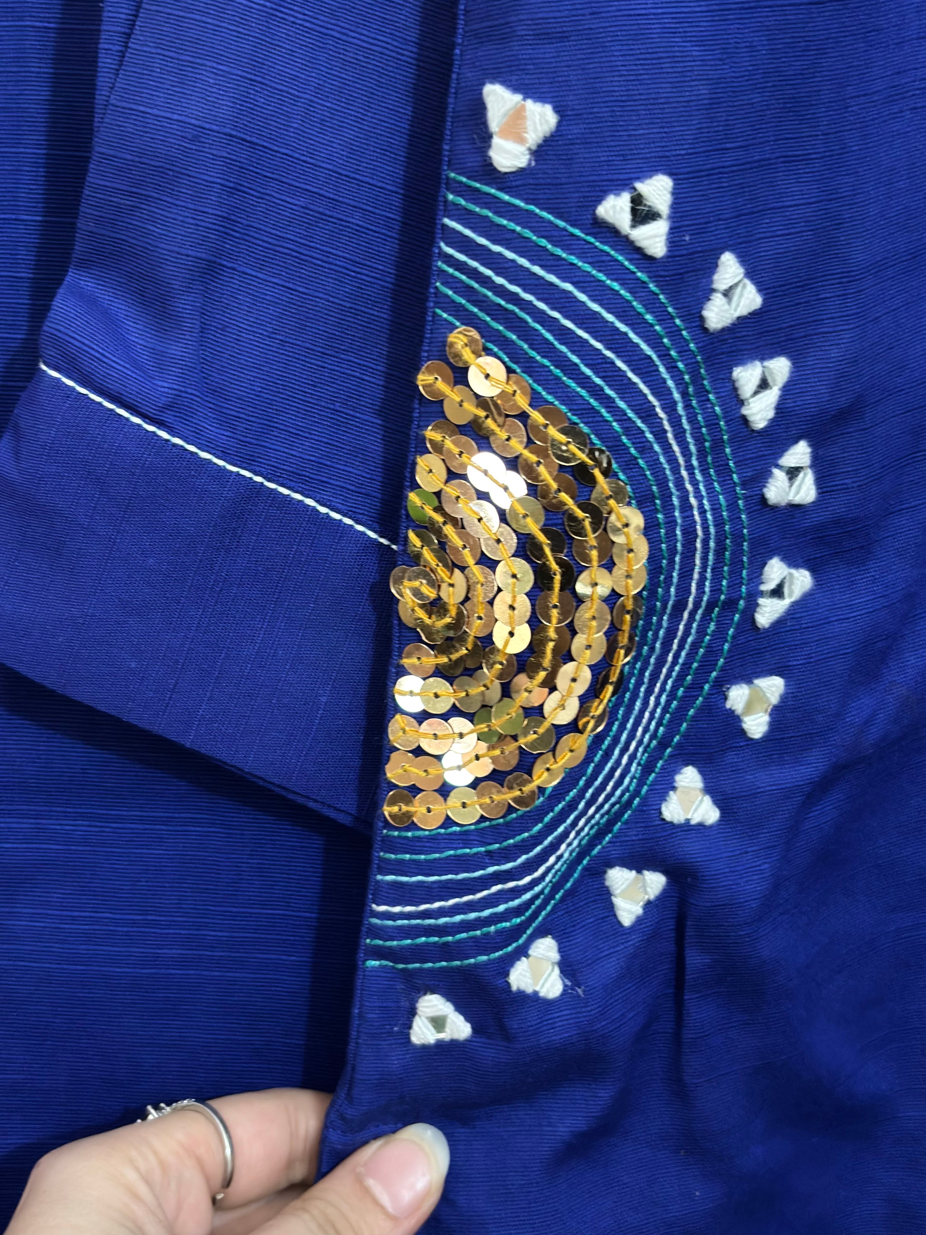 2pc Khaddar Hand Embroidery Dress with Plazo