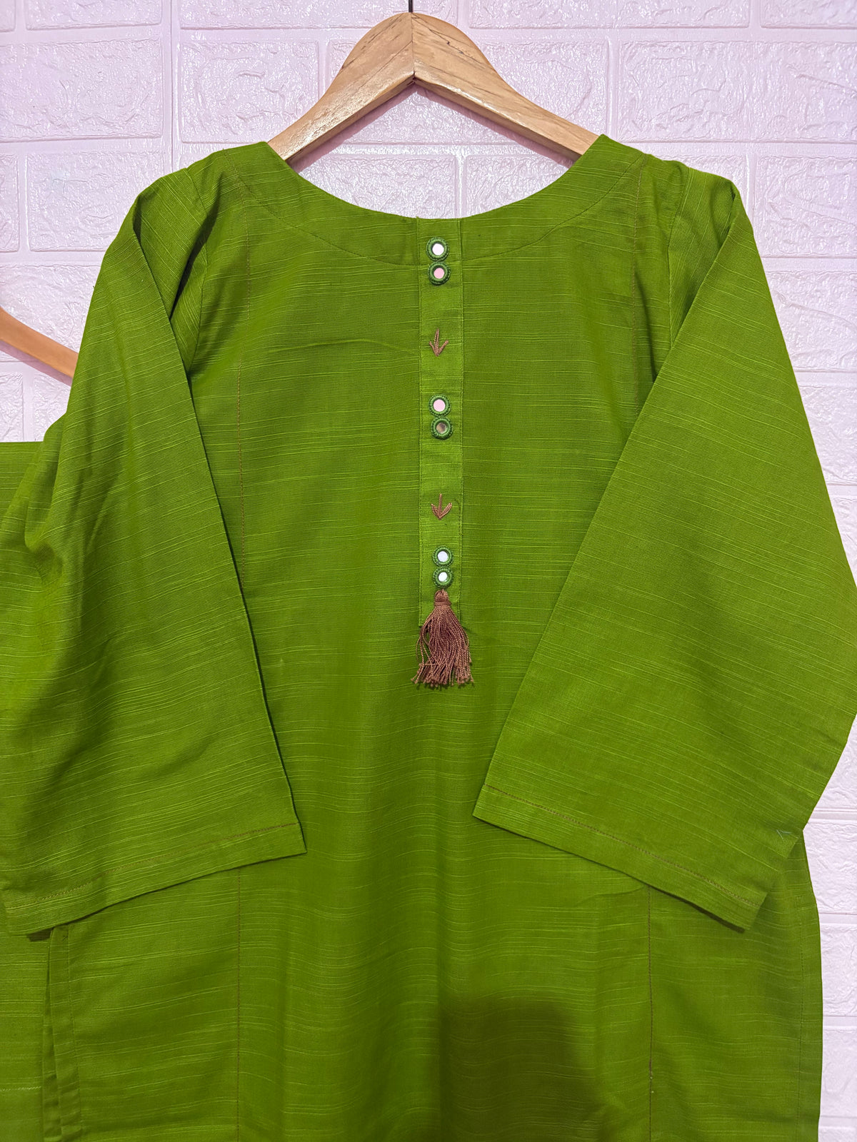 2pc Khaddar Solid Dress