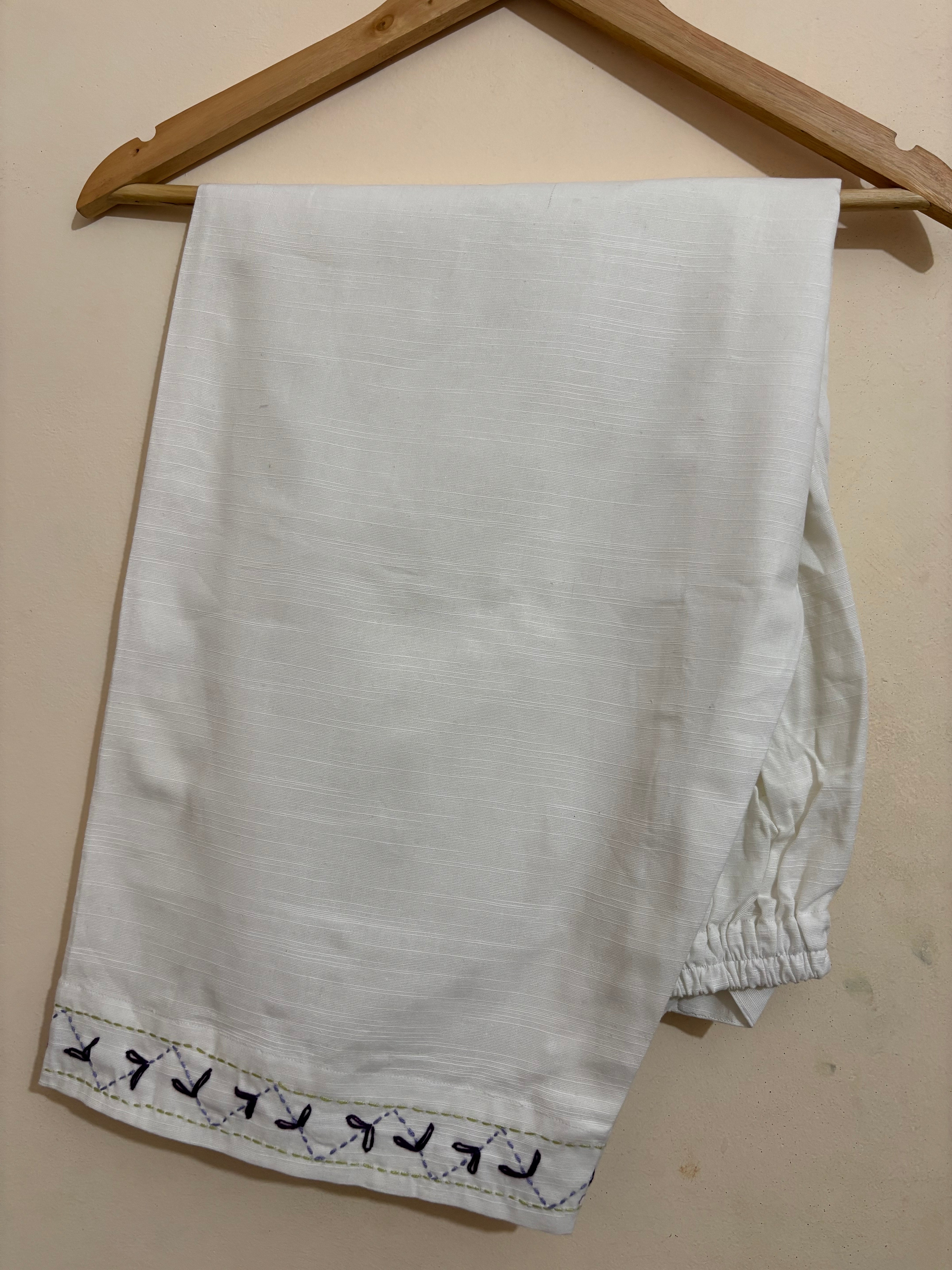 2pc Khaddar Hand Embroidery Dress With Shalwar