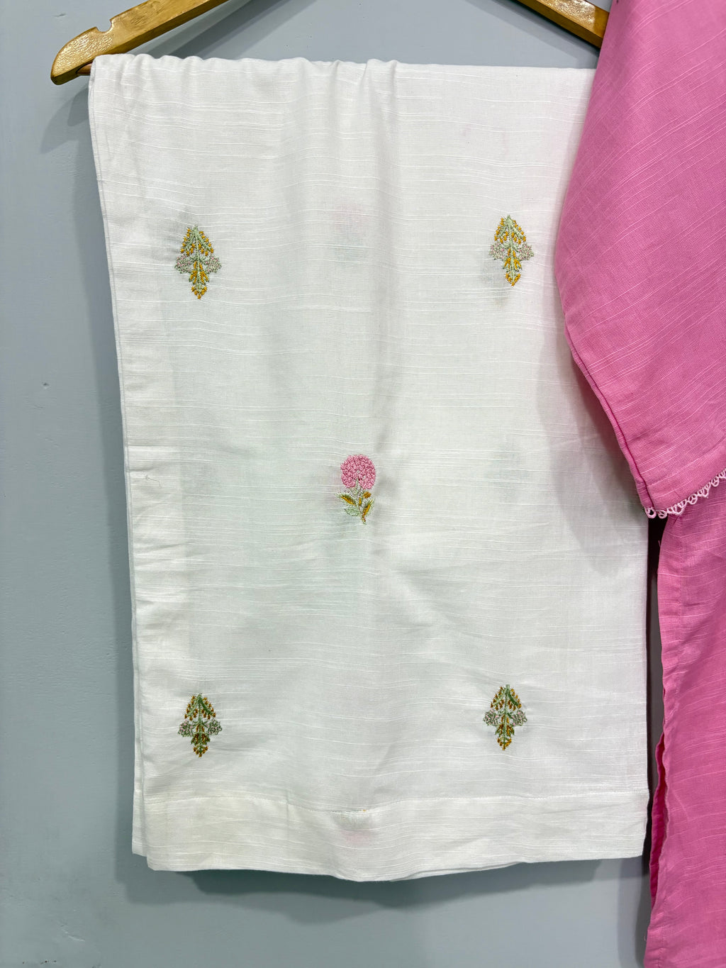 2-Piece Embroidered Khaddar Shirt + Trouser
