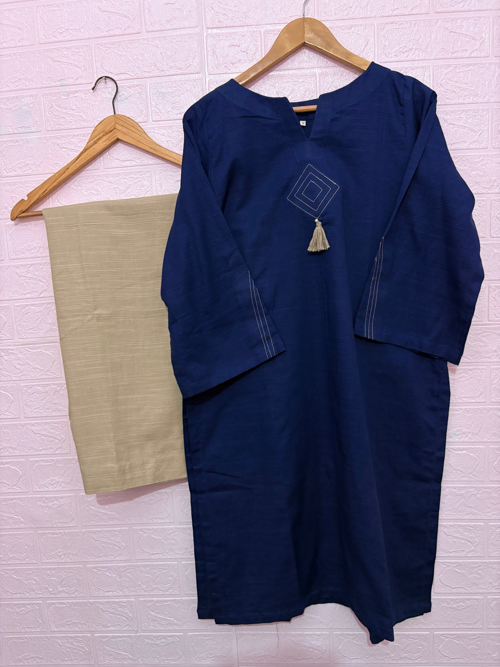 2pc Khaddar Solid Dress