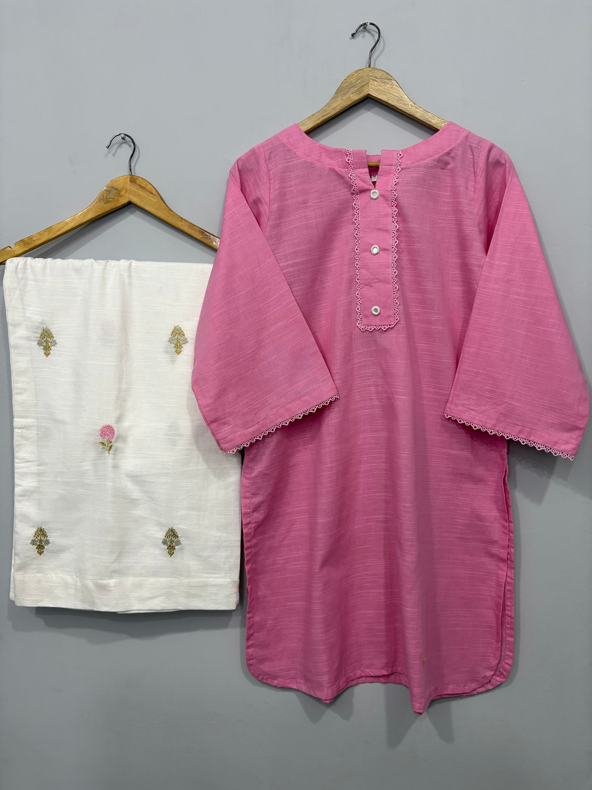 2-Piece Embroidered Khaddar Shirt + Trouser