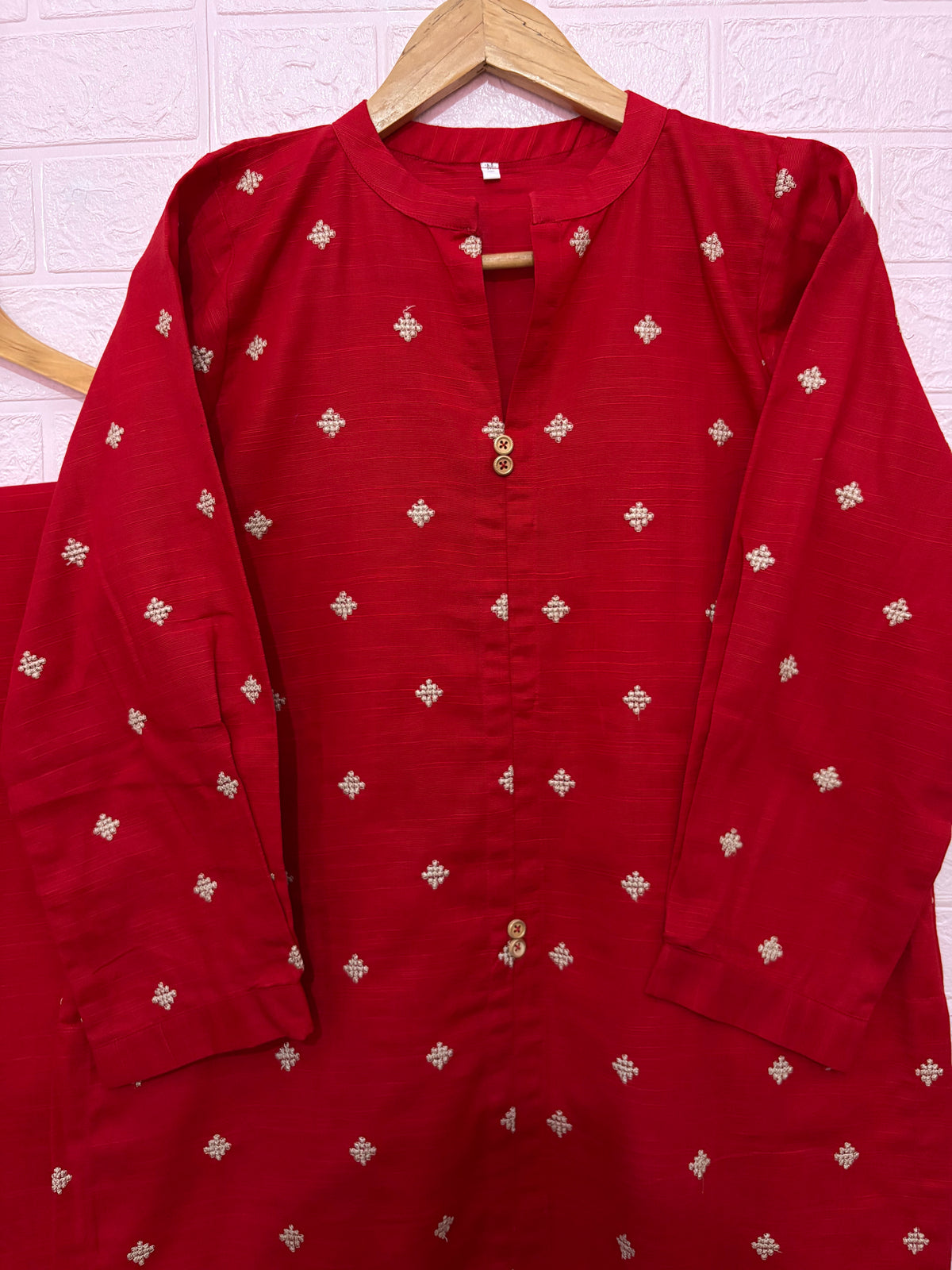 2pc Embroidered Khaddar Dress