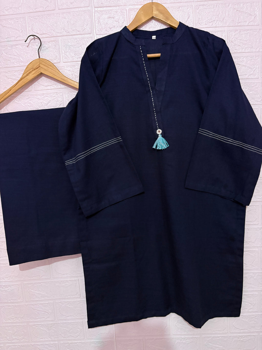 2pc Khaddar Solid Dress