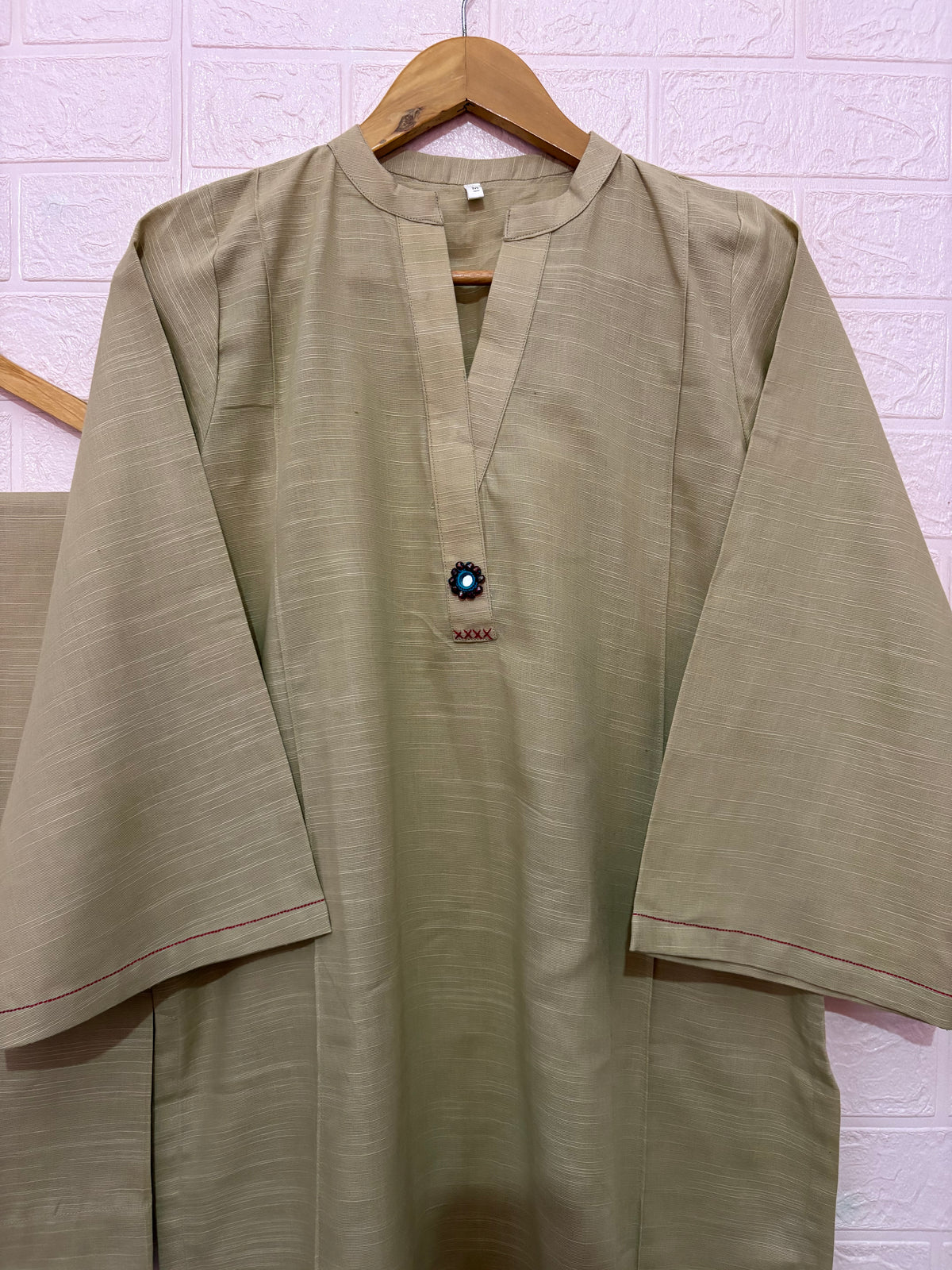 2pc Khaddar Solid Dress