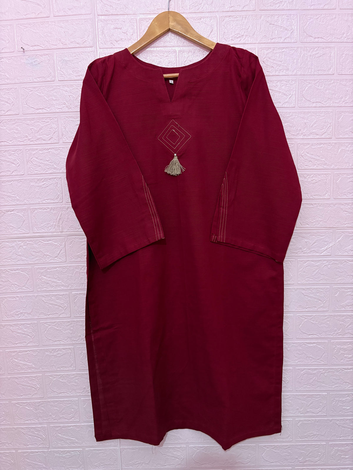 2pc Khaddar Solid Dress