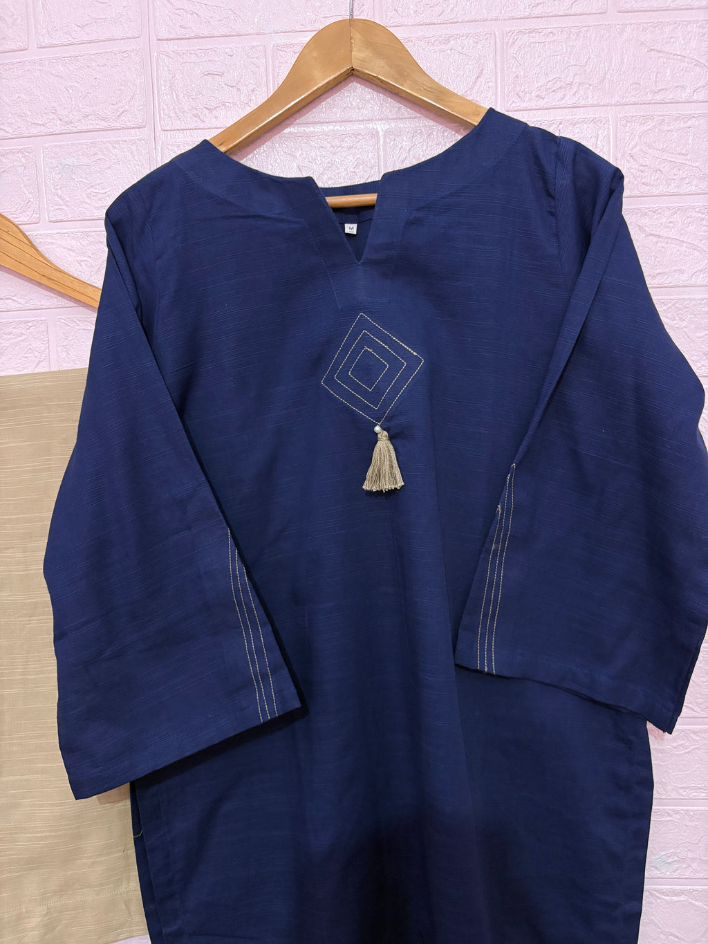 2pc Khaddar Solid Dress