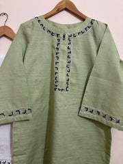 2pc Khaddar Hand Embroidery Dress With Shalwar