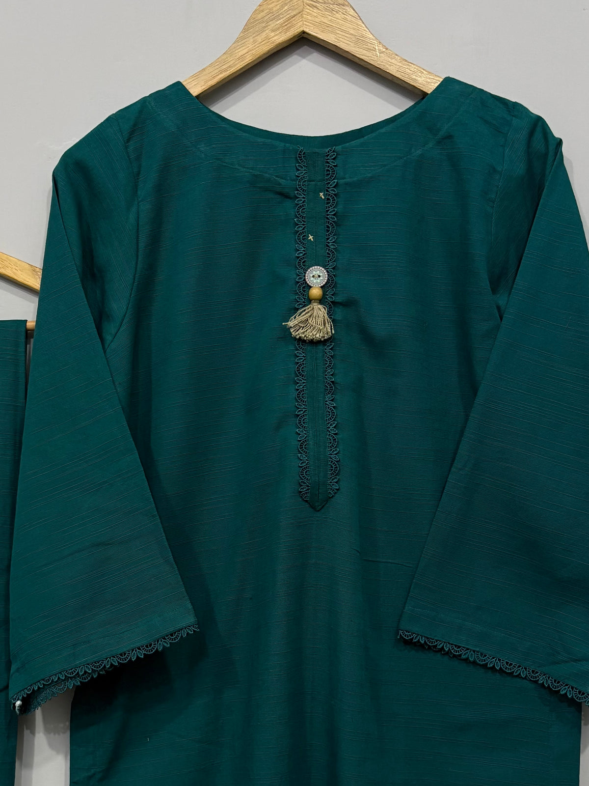 2-Piece Khaddar Solid Shirt + Trouser
