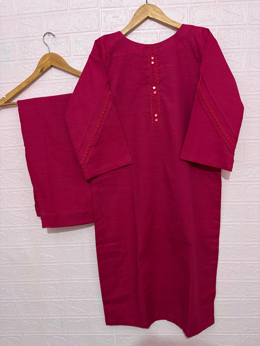 2pc Khaddar Solid Dress