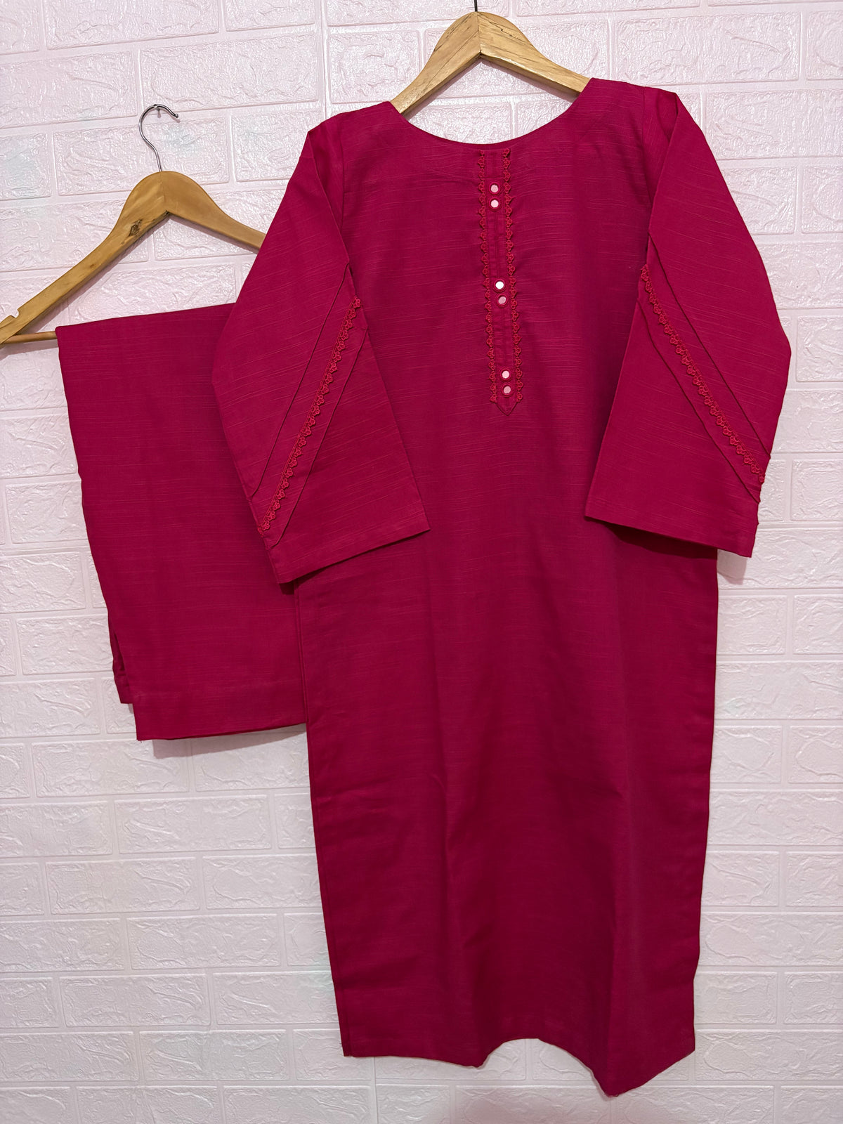2pc Khaddar Solid Dress