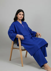 2pc Khaddar Hand Embroidery Dress with Plazo