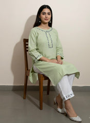 2pc Khaddar Hand Embroidery Dress With Shalwar