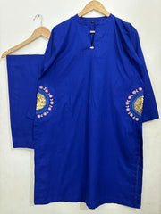 2pc Cotton Lawn Hand Embroidery Dress