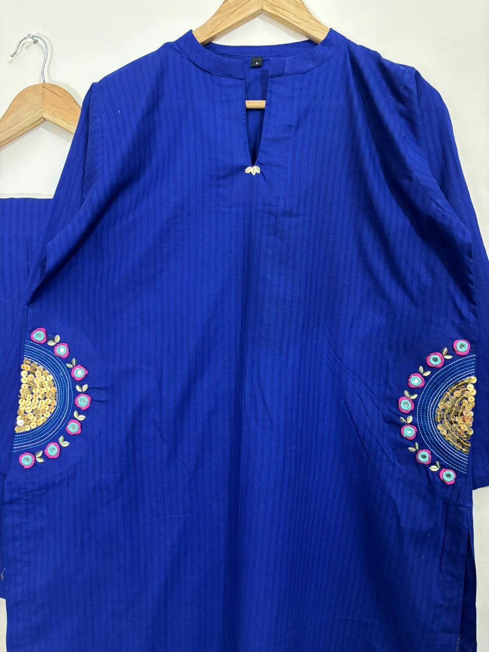2pc Cotton Lawn Hand Embroidery Dress