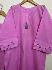 2pc Cotton Lawn Hand Embroidery Dress