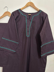 2pc Cotton Lawn Hand Embroidery Dres