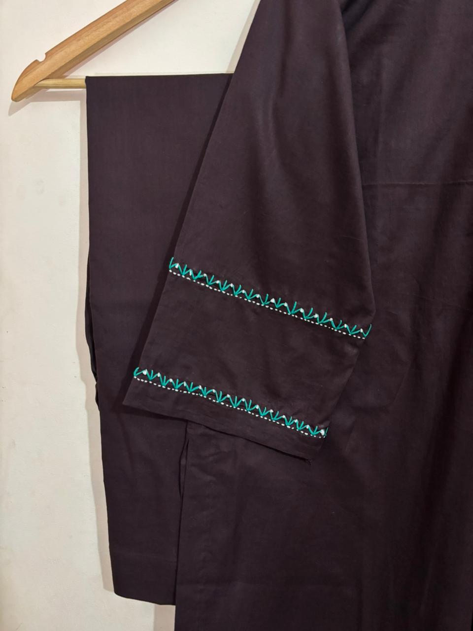 2pc Cotton Lawn Hand Embroidery Dres